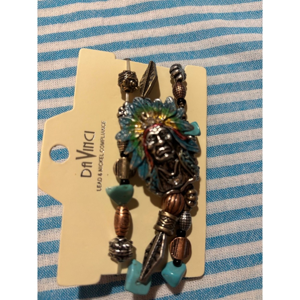 #39. Native American Stretch Multi Strand Bracelet